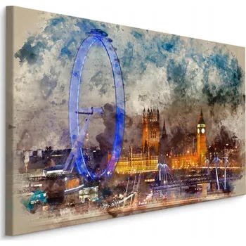 Obraz Obraz Canvas ARCHITEKTURA Londýna Akvarel 90x60