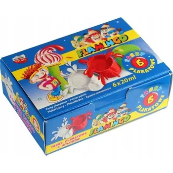 Vodová barva Titanum vícebarevné plakátové barvy 6 ks 20 ml