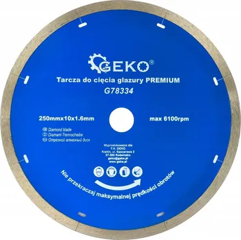 Řezný kotouč Diamantový řezací kotouč Geko G78334 250 x 22,2 mm