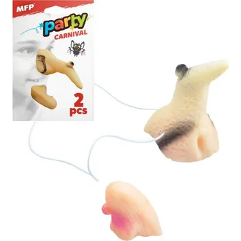 Karnevalový doplněk KARNEVAL Nos a brada Čarodějnice s bradavicí (karnevalový doplněk)