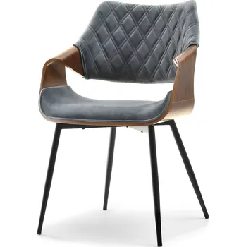 Křeslo Mebel Partner Rolf K (šedá + černá)