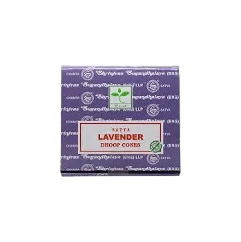 Čajovna Satya Levandulové vonné kužely s vůní levandule