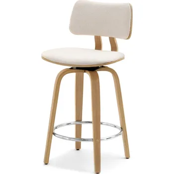 Křeslo Mebel Partner Heindrich (krémová + dub)