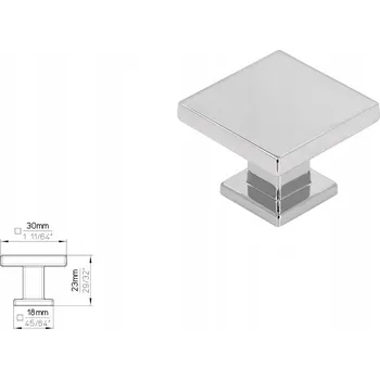 Nábytkové kování Nábytková úchytka SIRO 2506-30ZN1 chrom lesklý