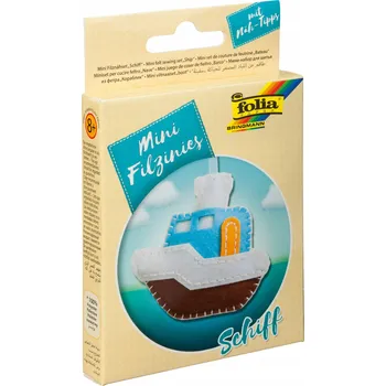 kreativní sada Filcová sada pro vlastní vyšívání - Loď (Loďka)