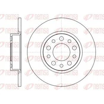 Brzdový kotouč REMSA Brzdový kotouč zadní