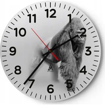 Hodiny Kuchyňské nástěnné hodiny 30x30 Zvířata Moderní skleněné hodiny Obývací pokoj Tiché