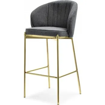 Křeslo Mebel Partner Farah (grafit + zlatá)