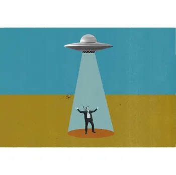 Obraz Plakát bez rámu do obýváku ložnice 70x50 UFO moderní módní obraz