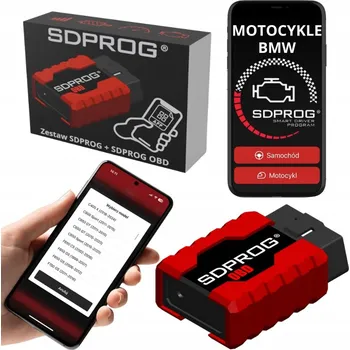 Autodiagnostika Diagnostický tester motocyklů BMW, OBD rozhraní SDPROG, aplikace pro Android a iOS