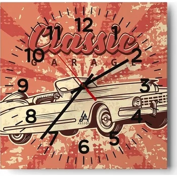 Hodiny Nástěnné hodiny do obýváku 40x40 Auto Tiché Skleněné hodiny Bez hlučnosti