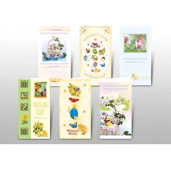 Obraz Velikonoční přání s obálkou, 10,5 x 19,5 cm