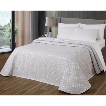 Prostěradlo Přehoz Lumatex bavlna 200 cm x 220 cm šedý