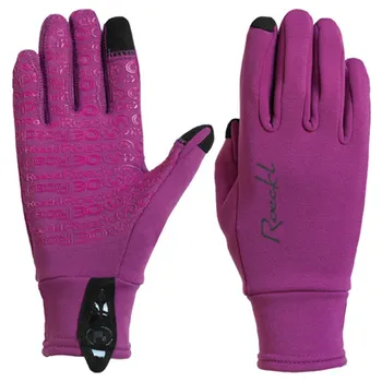 Jezdecké rukavice Zimní rukavice ROECKL Weldon, berry velikost 7,5