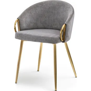 Křeslo Mebel Partner Carma K (šedá + zlatá)