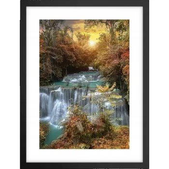 Obraz Obraz plakát v černém rámu do obýváku 30x40 krajina plakáty na zeď