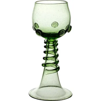 Váza Sklářská huť Tomi, Lesní sklo - sklenice na víno Říman vysoký s malinami 200 ml