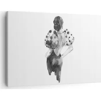 Obraz Obraz na plátně do obývacího pokoje ložnice 70x50 žena foto obrazy na zeď