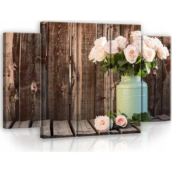 Obraz OBRAZ NA PLÁTNĚ CANVAS 150x100 RŮŽE KVĚTY KYTICE