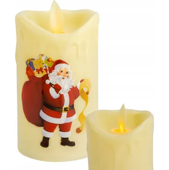 Vánoční dekorace VÁNOČNÍ LED SVÍČKA S POHYBLIVÝM PLAMENEM, DEKORATIVNÍ, SVÁTEČNÍ, NÁHRADNÍ