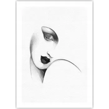 Obraz Plakát bez rámu do obýváku ložnice 50x70 žena moderní módní obraz