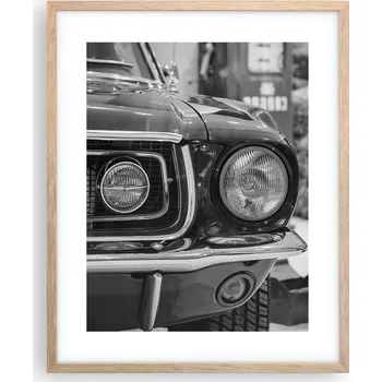 Obraz Obraz plakát na zeď v rámu světlý dub 40x50 auto plakáty do obýváku