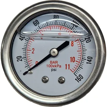 Příslušenství k čerpadlu Ostatní Manometr glycerinový 0-10bar pr.50mm zadní přípojka G1/4 – nerez ZB00053978
