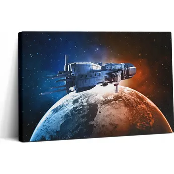 Obraz Obraz Canvas Plátno Do Pokoje Nástěnná Dekorace Loď Kosmická 30x20 cm