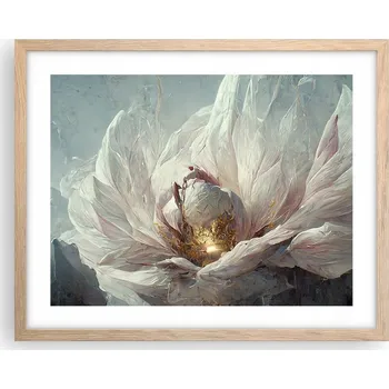 Obraz Obraz plakát na zeď v rámu světlý dub 50x40 květina foto plakáty do obýváku