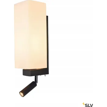 Nástěnné svítidlo SLV by Spotline Nástěnné svítidlo QUADRASS SPOT E27 + LED 2W 3000K - černé