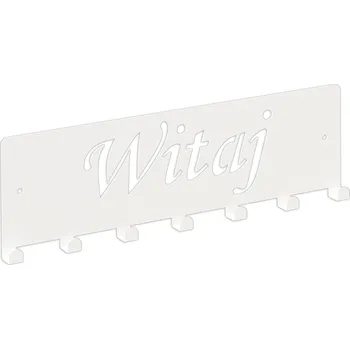 Věšák Šatní ramínko kovový Domer bílý