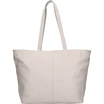 Kabelka Dámská kožená kabelka Italia Zitta - světle šedá