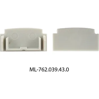 Stavební profil McLED ML-762.039.43.0 Koncovka bez otvoru pro AZ, stříbrná barva, 1ks
