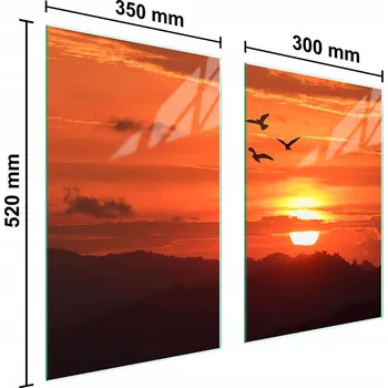 Kuchyňské prkénko Krájecí deska TMK ArtDeko sklo 2 ks