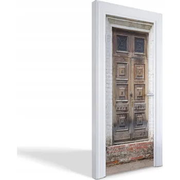 Fototapeta Samolepka na dveře do obýváku kuchyně ložnice Staré dřevěné dveře 75x205 cm
