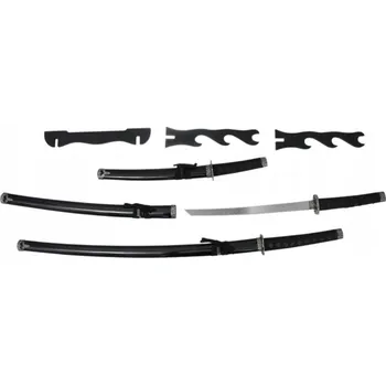 Replika zbraně 3x SAMURAJSKÝ MEČ DEKORATIVNÍ REPLIKA + STOJAN