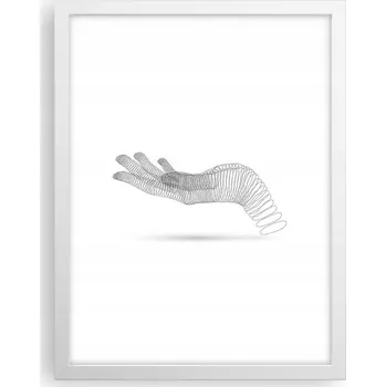 Obraz Obraz plakát v bílém rámu do obýváku 30x40 abstrakce plakáty na zeď