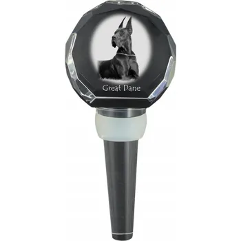 Německá doga zátka na láhev s fotografií personalizovaná zátka na víno