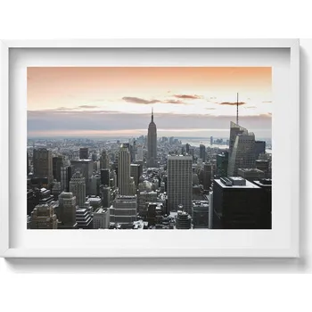 Obraz Dekorativní nástěnný obraz s grafikou Panorama architektury New Yorku 70x50 cm