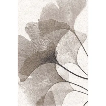 Koberec KOBEREC MODERNÍ VEGAS KVĚTY BÉŽOVÝ 80x150