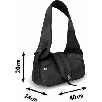 Taška pro psa a kočku Taška na psa cestovní, M, černá, KEGEL