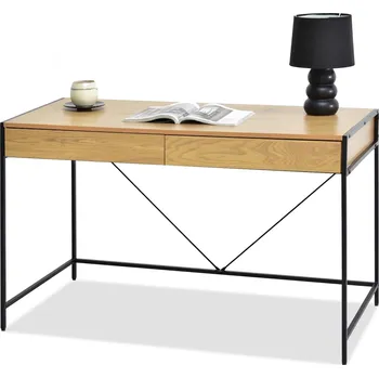 Křeslo Mebel Partner Unica (dub + černá)