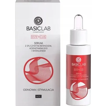 Pleťové sérum Sérum s 2% retinolem, koenzymem Q10 a skvalanem BasicLab Esteticus 30 ml