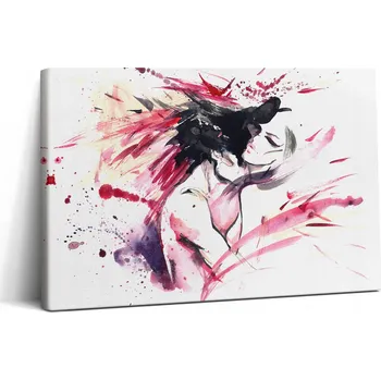 Obraz Fotoobraz na plátně Krásný do obývacího pokoje Abstrakce Dva lidé