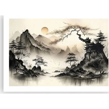 Obraz Plakát bez rámu do obýváku, ložnice 70x50 Asie moderní, módní obraz