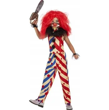 Karnevalový kostým KOSTÝM STRAŠIDELNÉHO KLAUNA HALLOWEEN KLAUN BAL 116