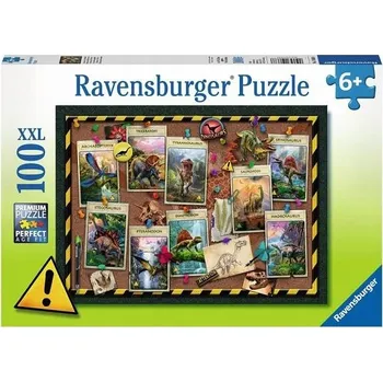 Puzzle Ravensburger Puzzle Dinosauři 100 dílků 108688