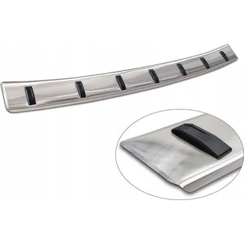 autokoberec Ocelová lišta Ochrana hrany nárazníku VOLKSWAGEN TIGUAN III od roku 2024