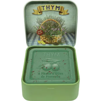 Mýdlo ESPRIT PROVENCE Exfoliační mýdlo v retro plechovce - Tymián, 100g
