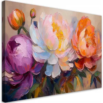 Obraz Obraz na plátně , Pivoňky Rostliny Barevné 90x60